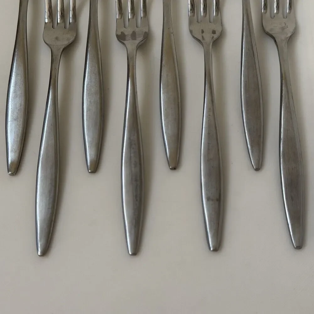8pc AMC Venice Cocktail/Seafood Fork 5 3/8” Stainless Japan Satin
